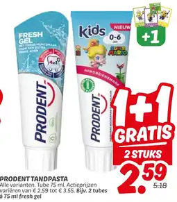 Dekamarkt Prodent tandpasta aanbieding