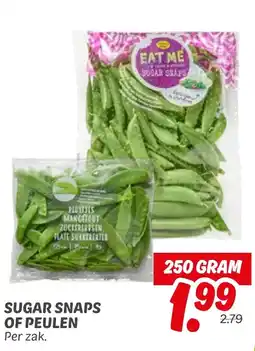 Dekamarkt Sugar snaps of peulen aanbieding