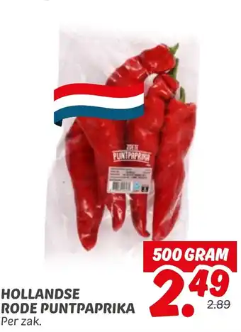 Dekamarkt Hollandse rode puntpaprika aanbieding