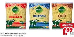 Dekamarkt Melkan geraspte kaas aanbieding