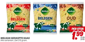 Dekamarkt Melkan geraspte kaas aanbieding