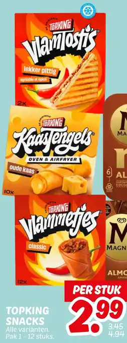 Dekamarkt Topking snacks aanbieding