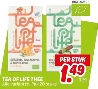 Dekamarkt Tea of life thee aanbieding