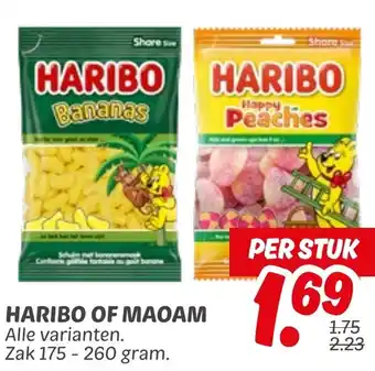 Dekamarkt Haribo of maoam aanbieding