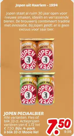 Dekamarkt Jopen peciaalbier aanbieding