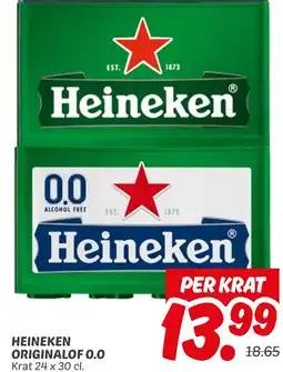 Dekamarkt Heineken originalof 0.0 aanbieding