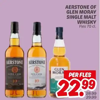 Dekamarkt Aerstone of glen moray single malt whisky aanbieding