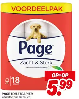 Dekamarkt Page toiletpapier aanbieding