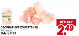 Dekamarkt Decoratieve zoutstenen aanbieding