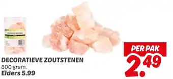 Dekamarkt Decoratieve zoutstenen aanbieding