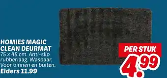 Dekamarkt Homies magic clean deurmat aanbieding