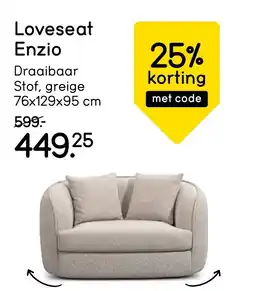 Leen Bakker Loveseat Enzio aanbieding