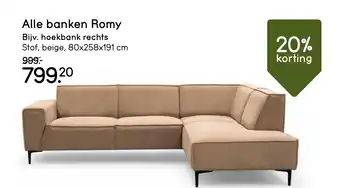 Leen Bakker Alle banken Romy aanbieding