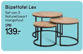 Leen Bakker Bijzettafel Lex aanbieding