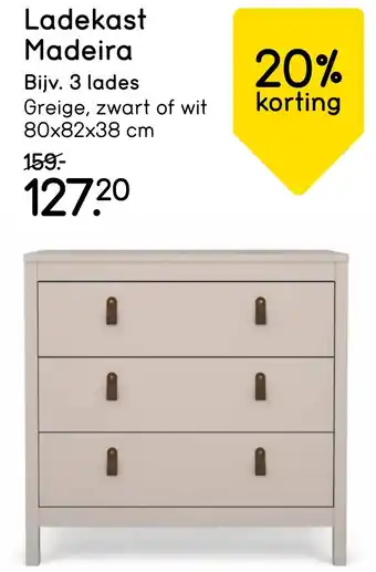 Leen Bakker Ladekast Madeira aanbieding