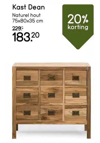 Leen Bakker Kast Dean aanbieding