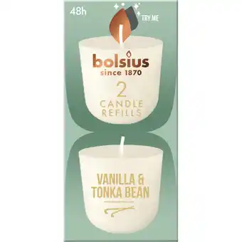 Albert Heijn Bolsius Navulling clean light vanille tonkaboon aanbieding