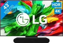 Coolblue LG 43 QNED86 EVO 4K (2025) + Sonos Ray Zwart aanbieding