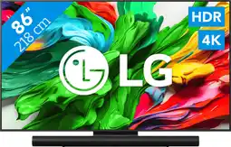 Coolblue LG 86 QNED86 EVO 4K (2025) + Sonos Arc Ultra Zwart aanbieding