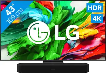Coolblue LG 43 QNED86 EVO 4K (2025) + Sonos Beam Gen2 Zwart aanbieding