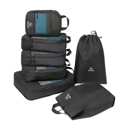 ANWB NovaQ Packing Cubes met Compressierits Zwart aanbieding