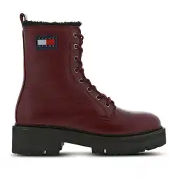 Foot Locker Tommy Jeans Urban Sneakers Dames - Rood - Maat 36 - Leer aanbieding