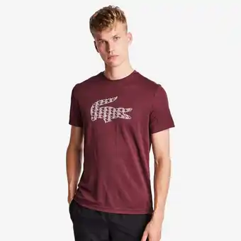 Foot Locker Lacoste Big Croc Logo T-shirts Heren - Rood - Maat S aanbieding
