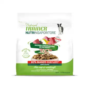 Zooplus Voordeelpak: 7x120g Natural Trainer NutrInsaporitore Gevriesdroogde Toppers Adult Rund Hondensnacks aanbieding