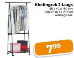 Trekpleister Kledingrek 2-laags aanbieding