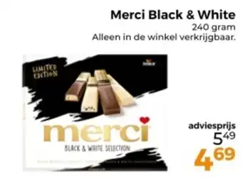 Trekpleister Merci Black & White aanbieding