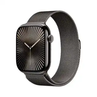 MediaMarkt Apple Watch Series 10 GPs + Cellular 46mm Slate Milanese Loop M/l Smartwatch aanbieding