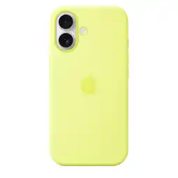 MediaMarkt Apple Silicone Magsafe Cover Voor Apple Iphone 17 Neongeel aanbieding