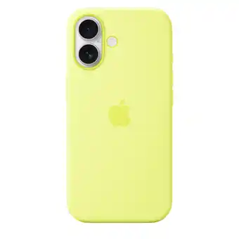 MediaMarkt Apple Silicone Magsafe Cover Voor Apple Iphone 17 Neongeel aanbieding