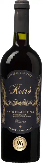 Wijnvoordeel Retro Salice Salentino aanbieding