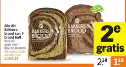 Albert Heijn Aller AU Bakkersbrood swirl-brood half aanbieding