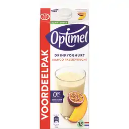 Jumbo Optimel Drinkyoghurt Mango Passievrucht 0% Vet 1.5L aanbieding