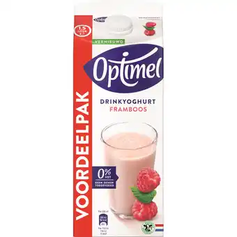 Jumbo Optimel Drinkyoghurt Framboos 0% Vet 1.5L aanbieding