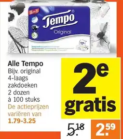 Albert Heijn Alle Tempo aanbieding