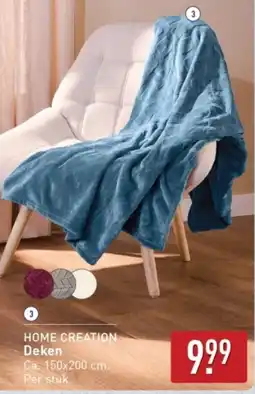ALDI Home Creation Deken aanbieding
