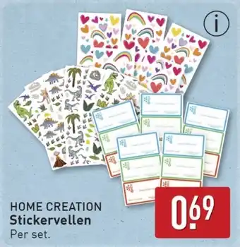 ALDI Home Creation Stickervellen aanbieding