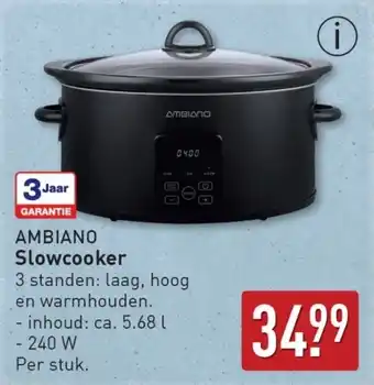 ALDI Ambiano Slowcooker aanbieding