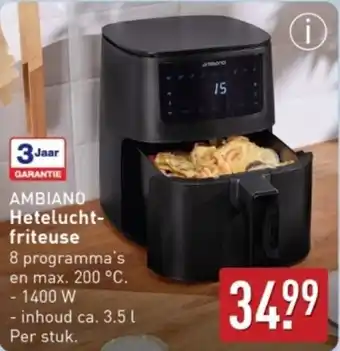ALDI Ambiano Heteluchtfriteuse aanbieding