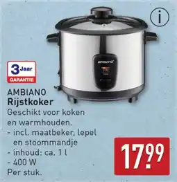 ALDI Ambiano Rijstkoker aanbieding