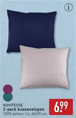ALDI Novitesse 2 pack Kussenslopen aanbieding
