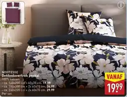 ALDI Novitesse Dekbedovertrek Perkal aanbieding