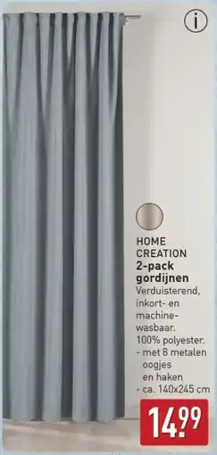 ALDI Home Creation 2 Pack Gordijnen aanbieding