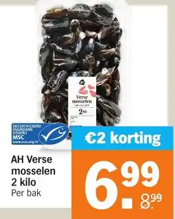 Albert Heijn AH Verse mosselen aanbieding