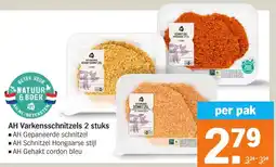 Albert Heijn AH Varkensschnitzels aanbieding