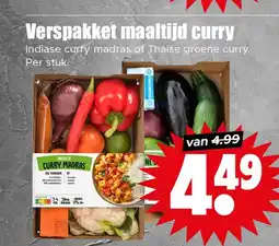 Dirk Verspakket maaltijd curry aanbieding