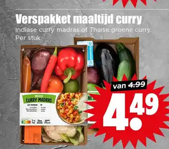 Dirk Verspakket maaltijd curry aanbieding